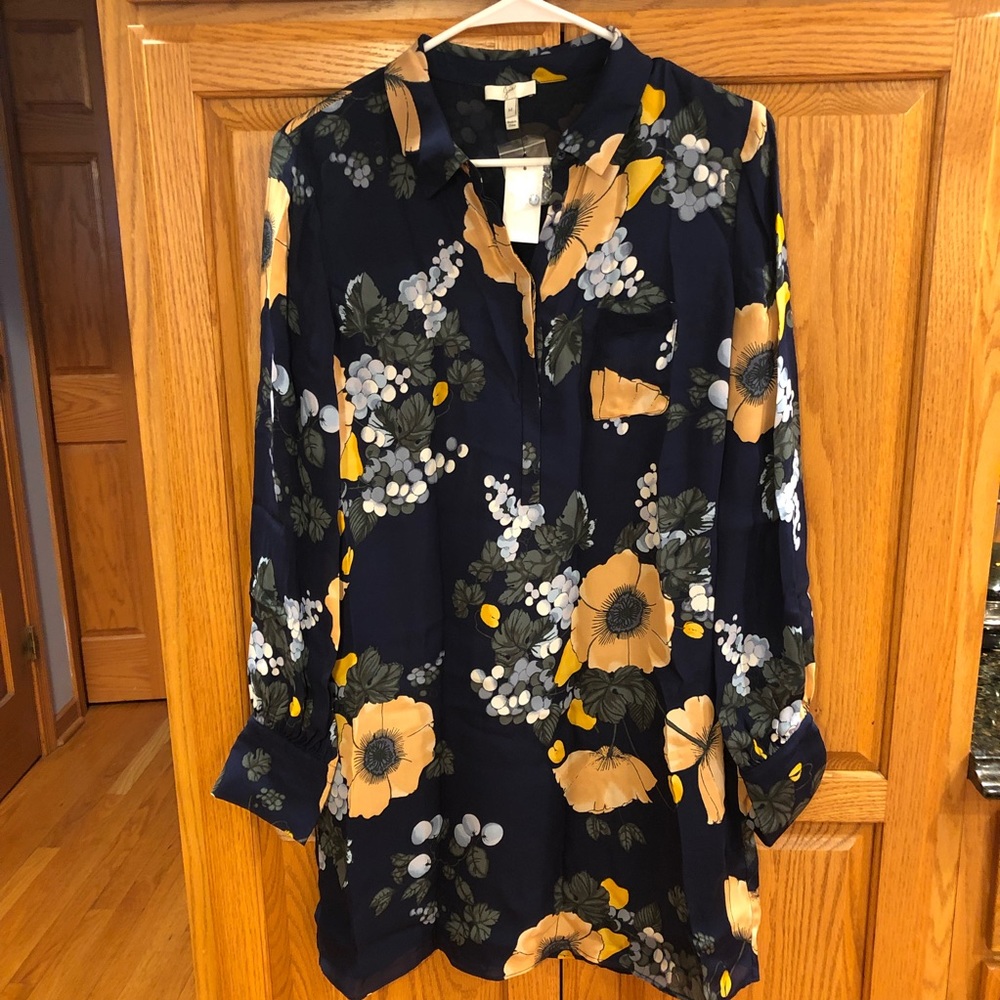 NWT Joie Amaranda Print Silk Shirtdress Size M - Picture 12 of 14